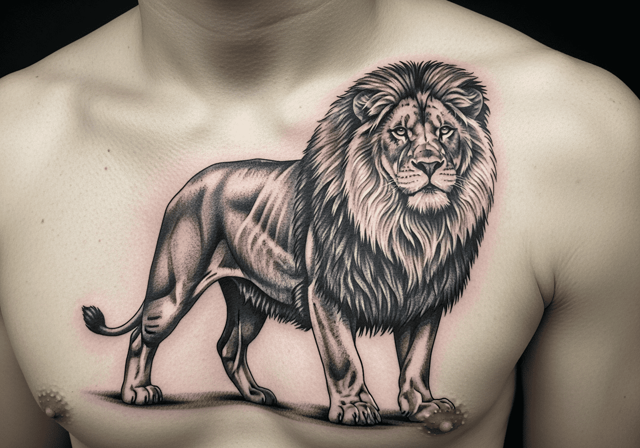 Tattoo Design Lion Variant